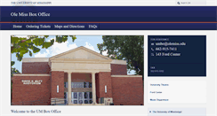 Desktop Screenshot of olemissboxoffice.com