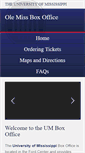 Mobile Screenshot of olemissboxoffice.com